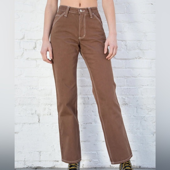 brandy Melville brown cargo pants - Picture 1 of 3